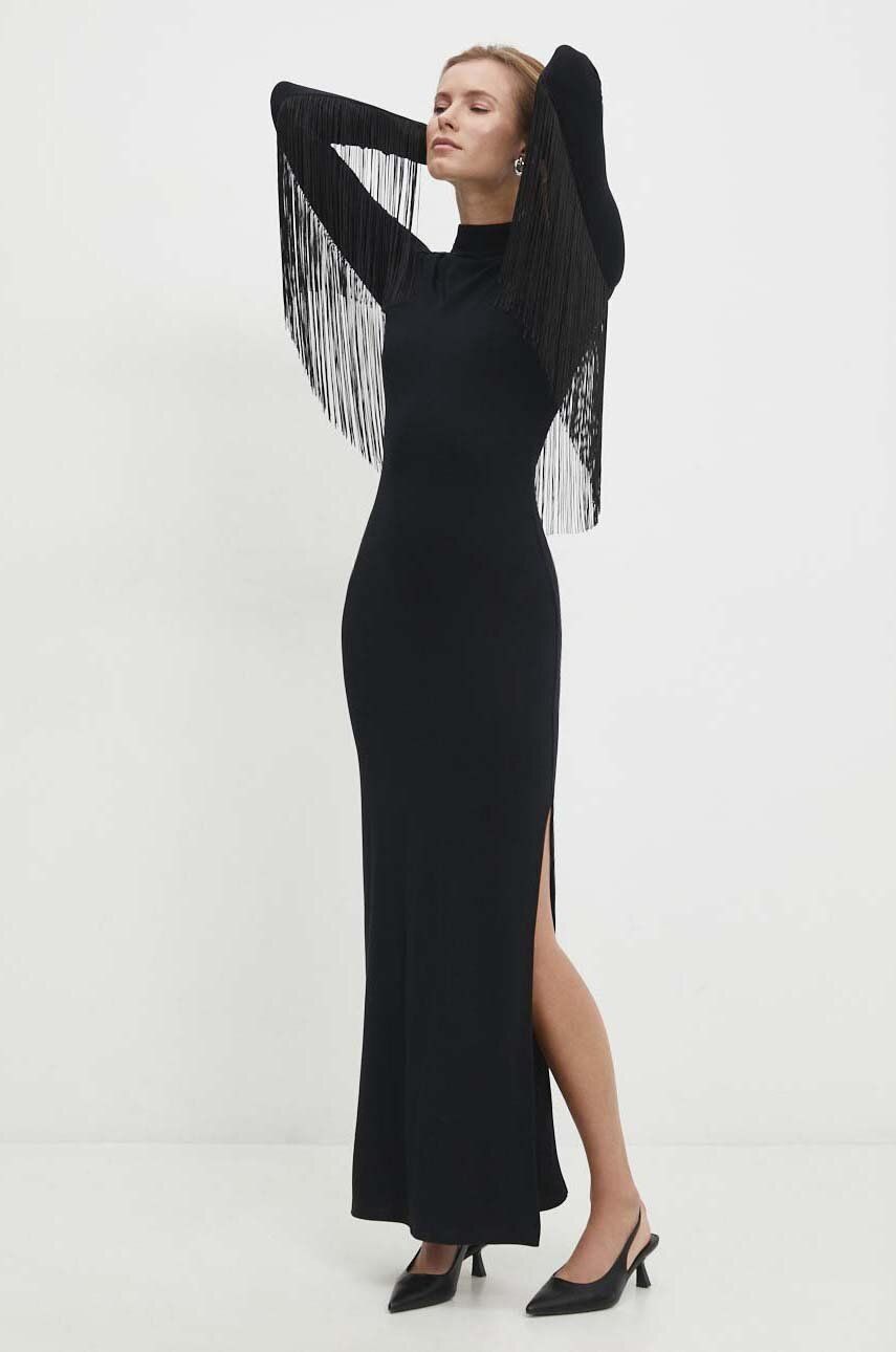 

Платье Answear Lab цвет чёрный maxi облегающая