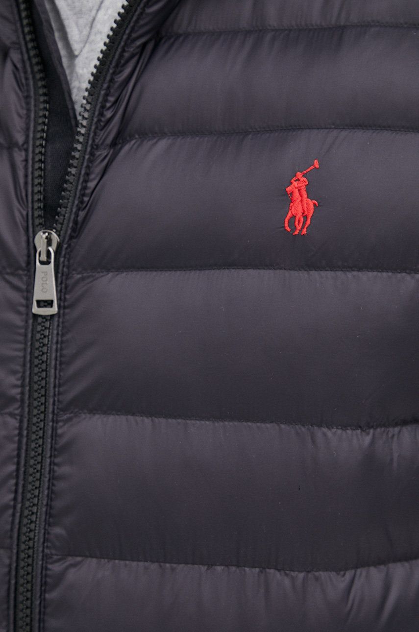 Management flexible Confront Polo Ralph Lauren vesta barbati, culoarea negru, de tranzitie | ANSWEAR.ro