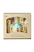 Rice zestaw obiadowy dla dziecka z melaminy 22,5 x 11 x 25 rm multicolor BABOX-4ZNAT2BR