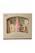 Rice zestaw obiadowy dla dziecka z melaminy 25 x 11 x 25 cm multicolor BABOX-4ZOCEI