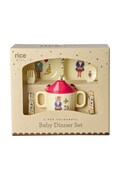 Rice zestaw obiadowy dla dziecka z melaminy 22,5 x 11 x 25 cm multicolor BABOX-4ZNAT2CR