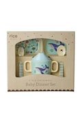 Rice zestaw obiadowy dla dziecka z melaminy 22,5 x 11 x 25 cm multicolor BABOX-4ZOCEB