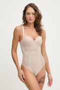 Боді Dkny колір фіолетовий прозоре однотонне DK6008