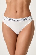 Polo Ralph Lauren chiloți g-string pentru femei cu bumbac albi 4P0483