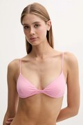 Купальний бюстгальтер MC2 Saint Barth колір рожевий м'яка чашечка RYL0001