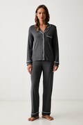 DKNY piżama dwuczęściowa damska z wiskozy szara YI90092