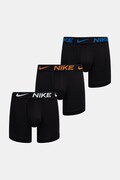 Nike εφαρμοστά μποξεράκια Ανδρικά 3-pack μαύρα 0000KE1157
