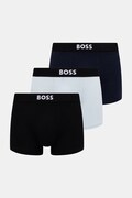 BOSS boxerky pánské bavlněné s elastanem Trunk 3P BOSS ONE 3-pack tyrkysové 50544263