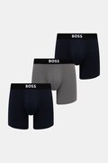 BOSS bokserki BoxerBr 3P BOSS ONE 3-pack męskie kolor szary 50544272