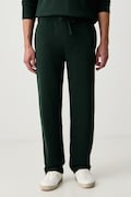 BOSS spodnie dresowe męskie z bawełną Waffle Pants zielone regular waist 50535877