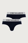 Trussardi slipy męskie bawełniane z elastanem 2-pack granatowe TRU2USP01