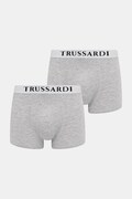 Trussardi bokserki 2-pack kolor szary TRU2UTR01