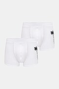 Palm Angels bokserki dopasowane męskie bawełniane z elastanem 2-pack białe PLA1UMBTR09BI
