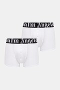 Palm Angels bokserki dopasowane męskie z bawełną 2-pack białe PLA1UMBTR11BI