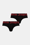Palm Angels slipy męskie z bawełną 2-pack czarne PLA1UMBSP08BI