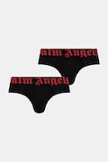 Palm Angels slipy męskie z bawełną 2-pack czarne PLA1UMBSP08BI