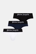 Palm Angels slipy męskie z bawełną 3-pack białe PLA1UMBSP01TR