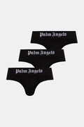 Palm Angels slipy męskie z bawełną 3-pack czarne PLA1UMBSP01TR