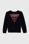 Дитяча бавовняна кофта Guess колір синій з принтом L73Q09 KAUG0