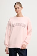Barbour bluza bawełniana damska kolor różowy z aplikacją LOL0591