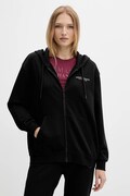 Памучен суичър Armani Exchange в черно с качулка с изчистен дизайн XW001452 AF10830