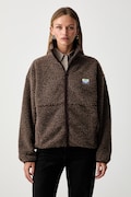 American Vintage bluza polarowa damska brązowa HOK16C