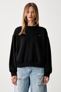 Levi's mikina dámská s bavlnou EVERYDAY CREW černá 0082J