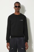 Памучен суичър A.P.C. Sweat Item COEAS-H27608 BLACK в черно с изчистен дизайн