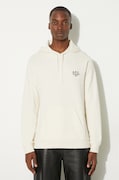 A.P.C. bluza bawełniana Marvin męska kolor biały z kapturem z aplikacją COEZD.H27733-MARINE