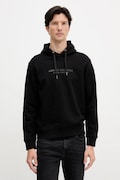 Armani Exchange bluza bawełniana męska kolor czarny z kapturem z aplikacją XM001294 AF20934