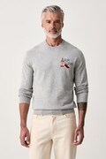 MC2 Saint Barth sweter męski z wełną szary HER0024