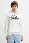 Von Dutch bluza męska kolor biały z kapturem wzorzysta VD.1.SWZ.BRAND