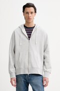 Mikina Levi's AUTHENTIC FULL ZIP pánská, šedá barva, s kapucí, melanžová, A9265-0001