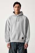 Levi's mikina s kapucňou pánska s bavlnou WORKWEAR PO sivá 0084Q