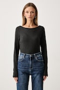 Marc O'Polo longsleeve damski bawełniany szary 5000009478
