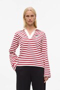 Karl Lagerfeld longsleeve din bumbac culoarea roșu, A4W17081