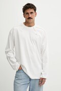 Diesel longsleeve bawełniany T-CRAHOR-BOXT-LS-T1 kolor biały gładki A19464.0NIAX