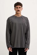 Diesel longsleeve bawełniany T-CRAHOR-BOXT-LS-T1 kolor szary gładki A19464.0NIAX