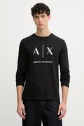 Armani Exchange longsleeve męski bawełniany czarny XM002684 AF10356