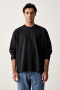 Levi's majica dugih rukava za muškarce od pamuka s elastanom LS WORKWEAR crna 0089C