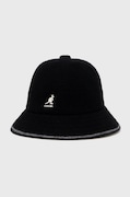 Вълнена капела Kangol в черно от вълна