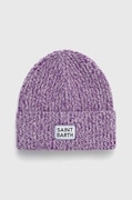 MC2 Saint Barth caciula de lana culoarea violet, de lana, din tricot gros