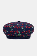 Kangol beret damski TROPIC CHERRY JAX BERET granatowy K3819.NV411