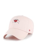 Bavlnená šiltovka 47 brand Love Base Runner Icon ružová farba, XX-BSRIC1411GWS-PK