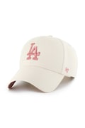 Βαμβακερό καπέλο του μπέιζμπολ 47 brand MLB Los Angeles Dodgers χρώμα: μπεζ, B-BLPMS12WBP-NT