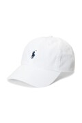 Бавовняна бейсболка Polo Ralph Lauren колір білий з аплікацією