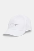 Armani Exchange czapka z daszkiem bawełniana kolor biały XM001694 AF15502