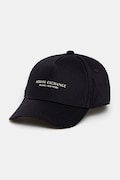 Armani Exchange czapka z daszkiem bawełniana kolor czarny XM001694 AF15502
