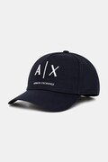 Armani Exchange Baseball cap bărbătesc de bumbac bleumarin XM002696