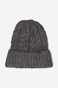Шапка Kangol Cable Beanie HEATHER в сиво от плътен трикотаж